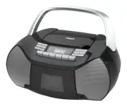Portable CD/Cassette Boombox with Digital AM/FM Radio
