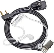 Walkie-Talkie Headset, Radio Headphones Earpiece with Acoustic Tube PTT Mic for Baofeng UV5R 666s 888S Kenwood Retevis H-777 Two Way Radio HT