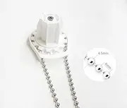 Luanxu 4.5 mm Stainless Steel Roller Blind Chain with 5 Connectors, Fix or Replace for Broken Roller Blind Curtain Chain, Great Pulling Force & Rustproof (#10, 3 Meters)