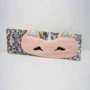 Soft Plush Blue Mystical Magical Unicorn Horn Headband Costume Accessory Pink