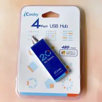 在飛比找Yahoo!奇摩拍賣優惠-ICooby 4 port USB Hub 集線器 4孔 +