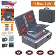 Portable Fireproof Document Bag with Code Lock - Water Resistant Travel Safe