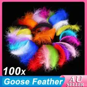 6-12cm Bulk 100 x Mix Colour Goose Feathers DIY Craft Dream Catcher Wedding Cake