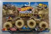 NEW 2022 Hot Wheels Monster Trucks UNIMOG 75 & LAND ROVER TWO PACK VHTF