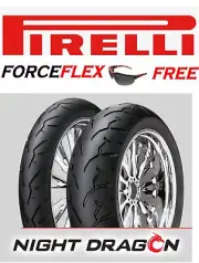 PIRELLI NIGHT DRAGON 130/70R18 FRONT/REAR 160/70-17 TIRE HARLEY SWITCHBACK FLD