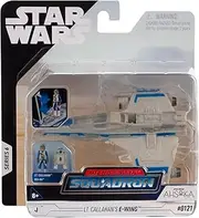 Star Wars Micro Galaxy Squadron SWJ0147 E-Wing Starfighter Official 7.5 cm Vehicle with Figures