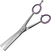 Solingen sharp professional thinning scissors, dog scissors, double-sided thinning scissors, 6 inches (16.2 cm) with 30 precision-milled teeth and fine prisms, premium quality, made in
