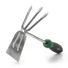 Stainless Steel Hoe and Cultivator - Hand Tiller for Gardening, Weeding, Till...