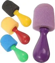 4Pcs Handheld Sponge Painting Brushes for Easy Crafting Drawing DIY Projects for Art Classes Creative Fun and Scrapbooking Activities