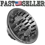 Universal Hair Dryer Diffuser for Curly and Natural Wavy Hair 1.4 to 2.6” Black