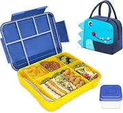 Spardar Lunch Box for Kid School,Children's Lunch Box with Compartments, Leakproof with 5 Compartments and Cutlery Set, Perfect for School, Nursery & Trips (Royal Blue)