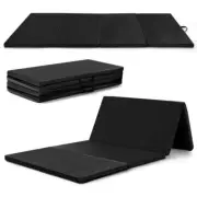 Honey Joy Gym Mat 4-Panel Compact Storage Design+Handle+Folding Design+Nonslip