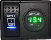 Dual Battery voltmeter with Dual Battery ARB Narva Rocker Switch