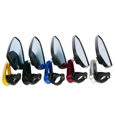 Universal Motorcycle Rear View Mirror Hadle Bar Reversing Reflector Mirrors 2pcs