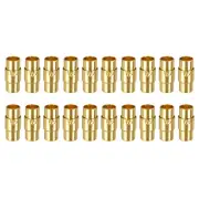 Leather Cord End Clasp, 20Pcs 6mm Hole Clasps Jewelry Making, Gold