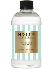 [Moss St. Fragrances] Avocado & Fresh Mint - Ceramic Diffuser Refill 500ml