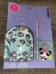 Claire’s Unicorn Rainbow Food Icecream Keychain Backpack Wallet Clip Notebook