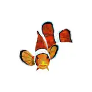 Artistry in Mosaics Clown Fish Glass Swimming Pool Mosaic (8" x 9")