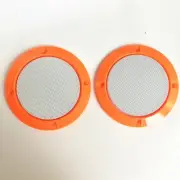 2P 4" Speaker Cover Orange ABS Frame White Metal Mesh For Car Audio DJ PA Speake