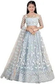 [I NINJA ENTERPRISE] I Ninja Enterprice kids Girls Embrodery Lehenga Choli With Dupatta Set For 3-14 Years