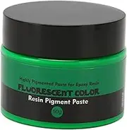 Respicefinem Resin Pigment 50g Fluorescent Color High Saturation Easy Operation Liquid Resin Colorant Ideal for Art Crafts DIY Making Fluorescent Green (Fluorescent Green)