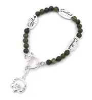 J.C. WALSH, DUBLIN, Connemara Irish Marble "Good Luck" Bracelet 18001