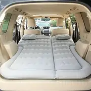 Air Mattress Camping Bed Cushion Pillow Inflatable Thickened Car Air Bed Mattress with Electric Air Pump Portable Sleeping Pad for Travel Camping