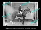OLD LARGE HISTORICAL PHOTO OF KALGOORLIE WA THE TOWNS 1st MOUNTED POLICE 1885