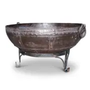 Rajasthani Kadhai Firepit Heater Outdoor Patio Garden Cooking & Eating - 70cm