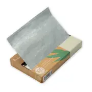 home. by Foil Me - Pre-Cut Food Foil Wraps - 100 Sheets, Medium Silver