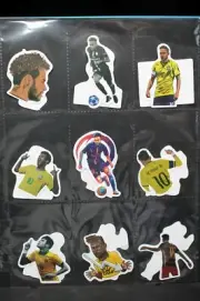 Lot of 9 Neymar Jr. Stickers Football Waterproof Brazil Barcelona PSG