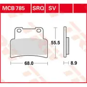 TRW Lucas Racing rubber MCB785SRQ