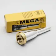 Genuine Bach Megatone 12CW Gold Rim Trumpet Mouthpiece 10 Backbore, 26 Throat