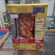 New Pixel Pals 005 Super Mario Bros 3 Fire Mario LED Light Up Nintendo PDP