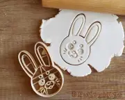 Bunny Head Easter Cookie Cutter Pastry Fondant Dough Biscuit Rabbit