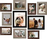Picture Frame Set 10-Pack, Gallery Wall Frame Collage with 8X10 5X7 4X6 Frames i