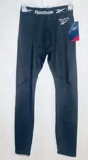 NWT Mens Reebok Power Compression Tights Black Small