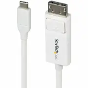 StarTech.com 6ft [2m] USB-C to DisplayPort 1.2 Cable 4K 60Hz, Reversible DP to