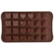 Flower Shaped Soft Silicone Mould For Ice Jelly Chocolate Coffee Sugarcraft & Chocolate Moulds