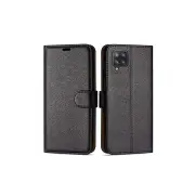 CASE Samsung Galaxy A12 Leather Case (Brand New) - Black Brand New