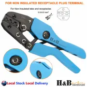 0.5- 6mm² Ratchet Crimper Crimping Tools Non-Insulated Receptacle Plug Terminals