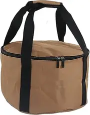 Camping Pot Storage Bag Soft Handle Straps Comfortable Cooking Bag for Outdoor Meals (Medium Size)