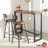 在飛比找蝦皮購物優惠-LOGIS｜美式實木鐵藝高腳桌 工業風吧檯桌 吧台桌 星巴克