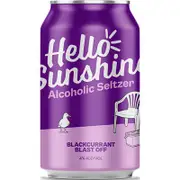 Hello Sunshine Hard Seltzer Blackcurrant Can 330mL