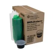 Pactive YL2512B Newspring Delitainer Microwavable Container, 12 Oz, 4.55"