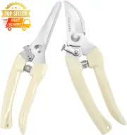 2PCS Stainless Steel Pruning Shears Gardening Tools Bonsai Tree Trimming Scissor