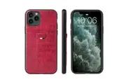 For iPhone 11 Pro Case Crocodile Pattern PU Leather Wallet Cover Red