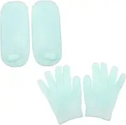 4pcs Gel Glove Boots Moisturizer Socks Moisturizing Socks Grooming Glove Wintergloves Knit Mittens Moisturizing Gel Socks Moisturizing Gloves Socks Moisturizing Spa Gloves Hand