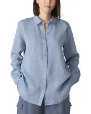 Eileen Fisher Classic Collar Linen Shirt