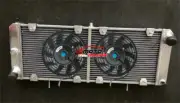 Aluminum Radiator+Fans For Fiat X1/9 Bertone X1/9 Lancia Scorpion & Montecarlo